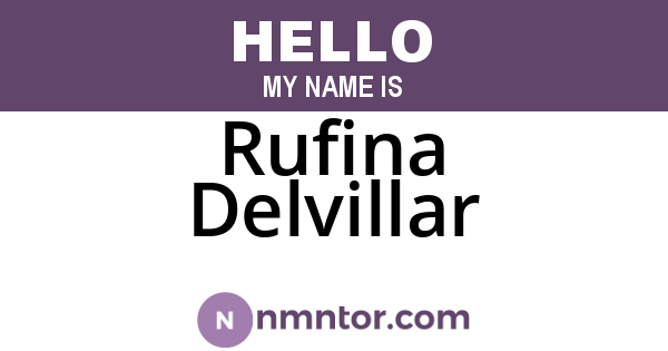 Rufina Delvillar