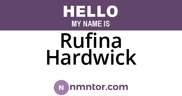 Rufina Hardwick