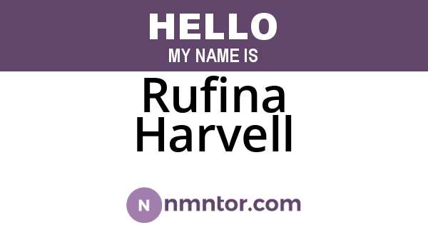 Rufina Harvell