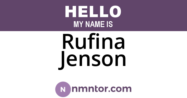 Rufina Jenson