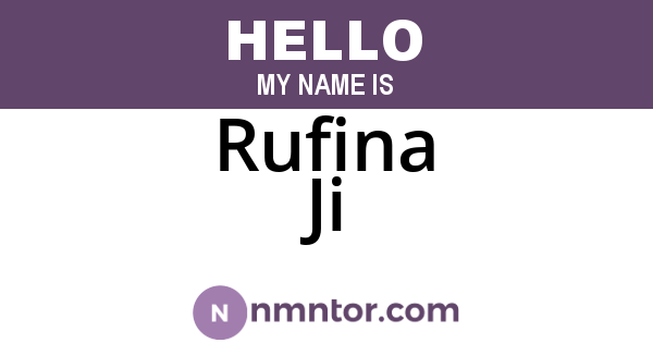 Rufina Ji