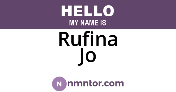 Rufina Jo