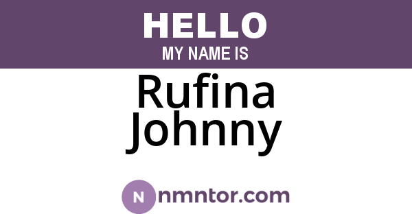 Rufina Johnny