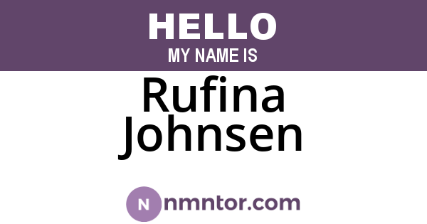 Rufina Johnsen