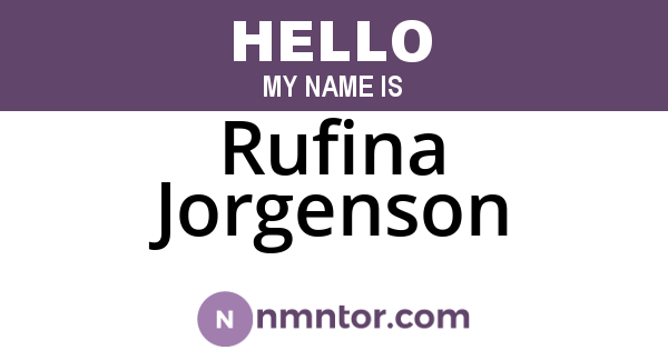 Rufina Jorgenson