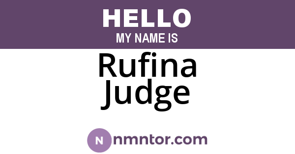Rufina Judge