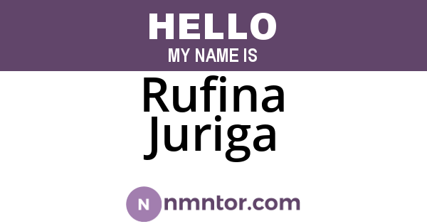 Rufina Juriga
