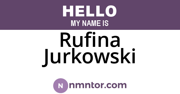 Rufina Jurkowski