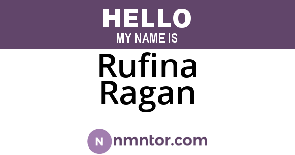 Rufina Ragan