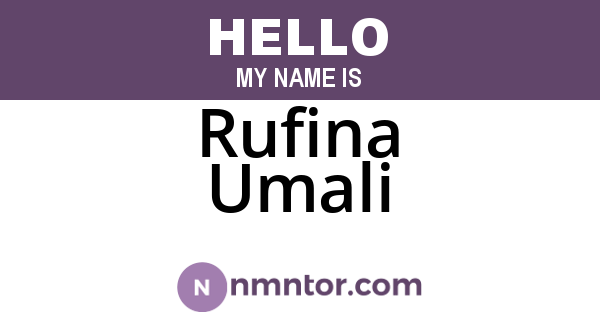Rufina Umali
