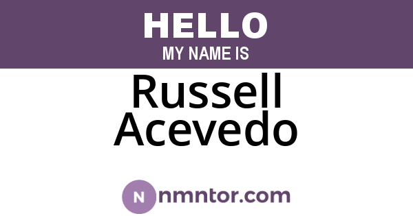 Russell Acevedo