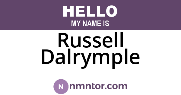 Russell Dalrymple