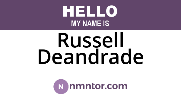 Russell Deandrade