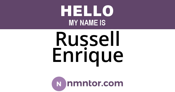 Russell Enrique
