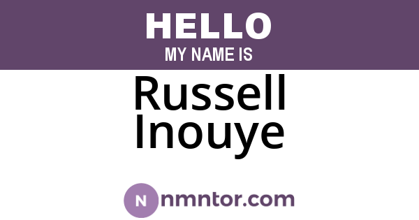 Russell Inouye
