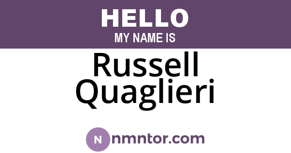 Russell Quaglieri