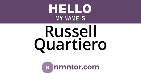 Russell Quartiero