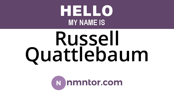 Russell Quattlebaum