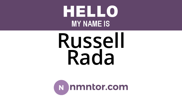 Russell Rada