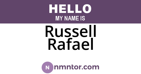 Russell Rafael