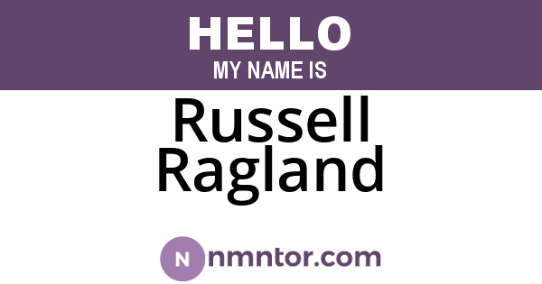 Russell Ragland