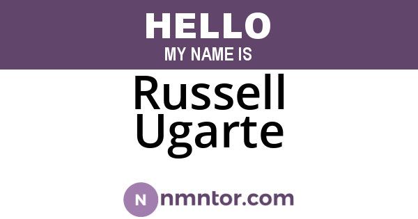Russell Ugarte