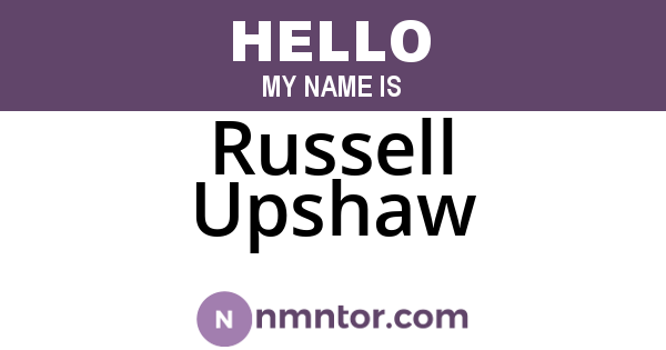 Russell Upshaw