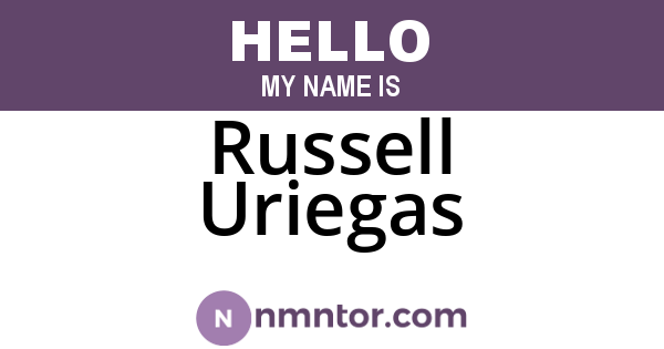 Russell Uriegas
