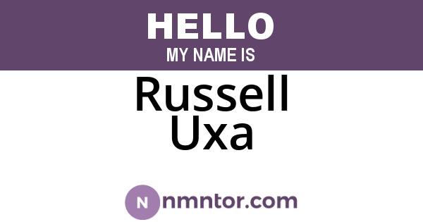 Russell Uxa