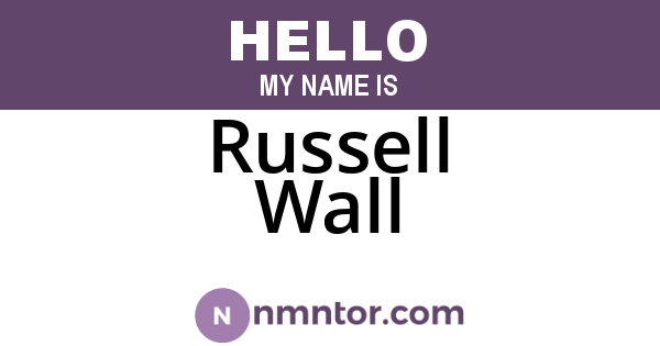 Russell Wall