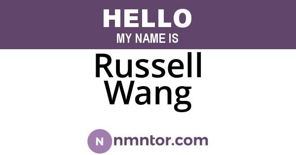 Russell Wang