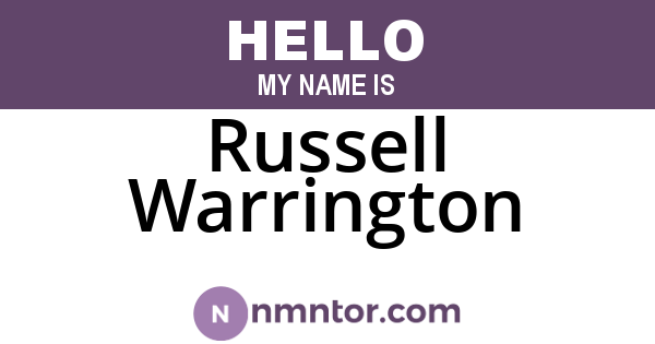 Russell Warrington