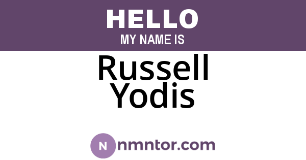Russell Yodis