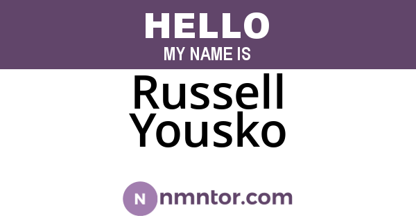 Russell Yousko
