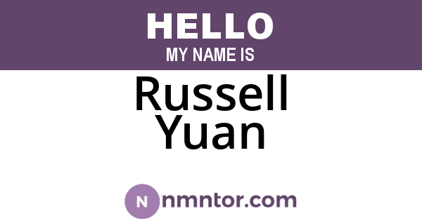 Russell Yuan