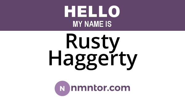Rusty Haggerty