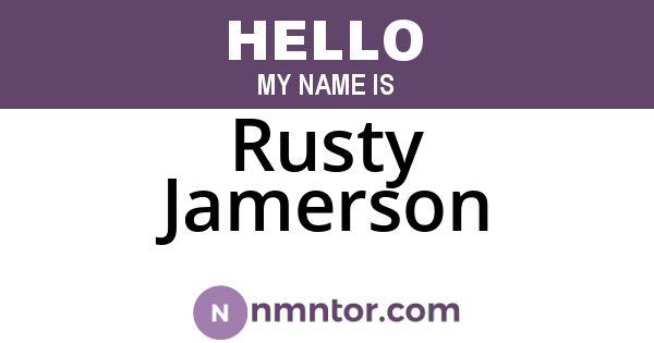 Rusty Jamerson