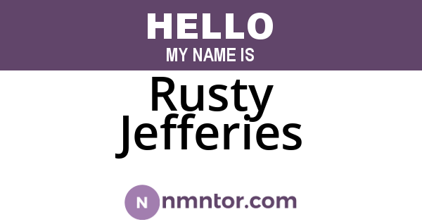 Rusty Jefferies