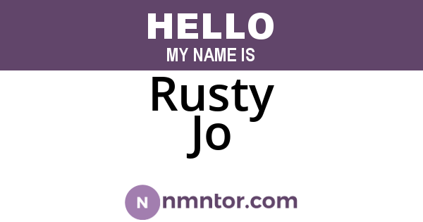 Rusty Jo