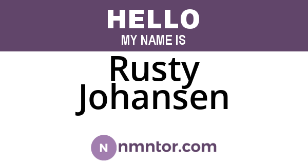 Rusty Johansen