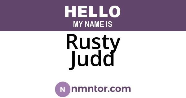 Rusty Judd