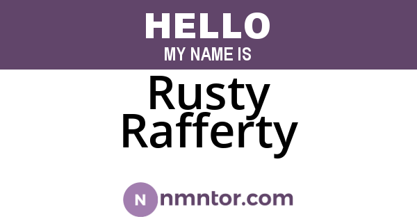 Rusty Rafferty