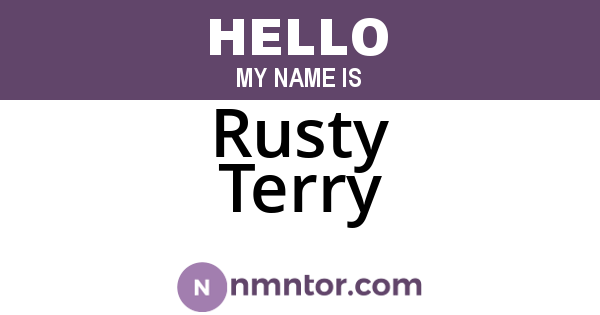 Rusty Terry