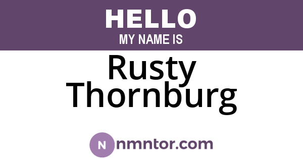 Rusty Thornburg