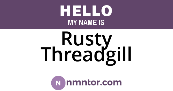 Rusty Threadgill