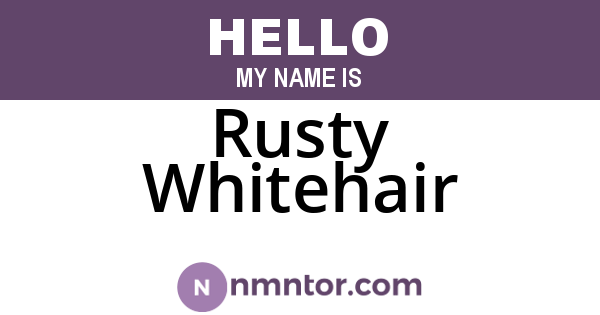 Rusty Whitehair