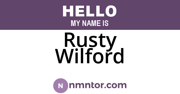 Rusty Wilford