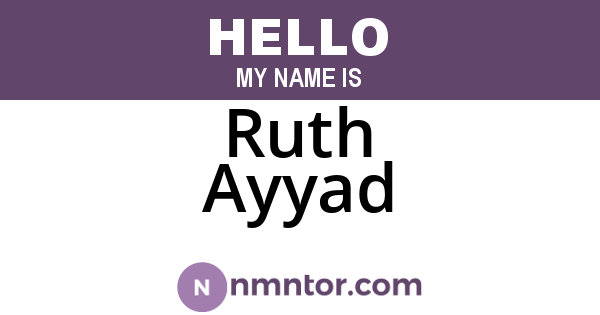 Ruth Ayyad