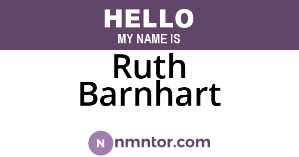 Ruth Barnhart