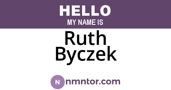 Ruth Byczek